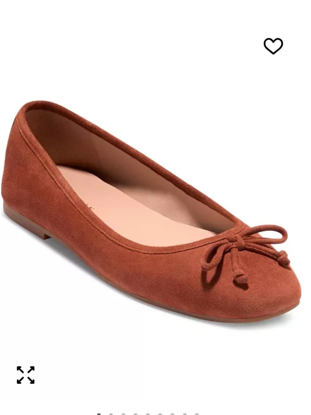 Cole Haan Yara suede ballet flats with bow